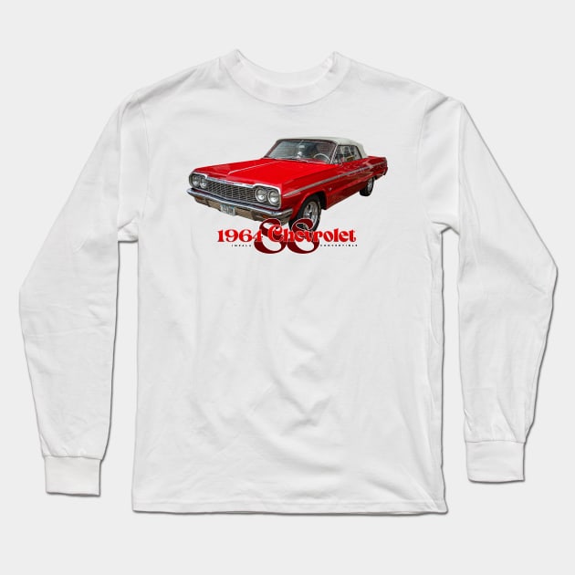 1964 Chevrolet Impala SS Convertible Long Sleeve T-Shirt by Gestalt Imagery